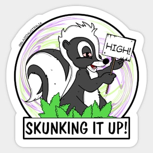 Skunking It Sticker